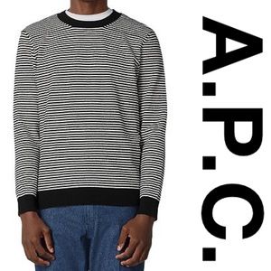Nwt Apc Patrick Striped Sweater Mens 